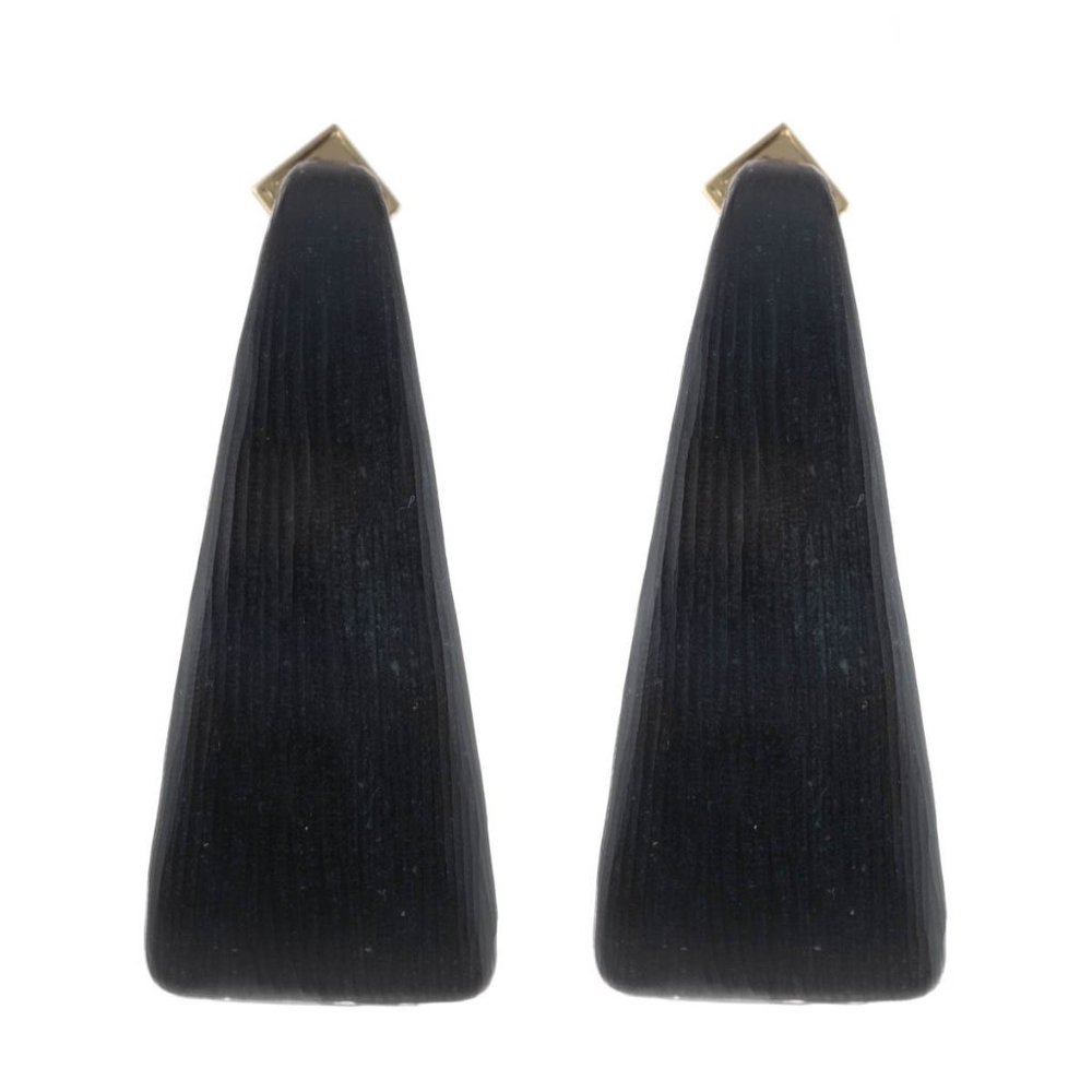 Alexis Bittar Wide Graduated Medium Hoop Earrings - Picture 3 of 16